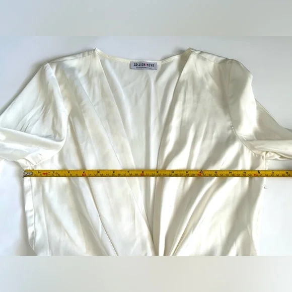 Fashion Nova Sugar Free Pearl color Mini Dress Sz. L - Picture 12 of 14